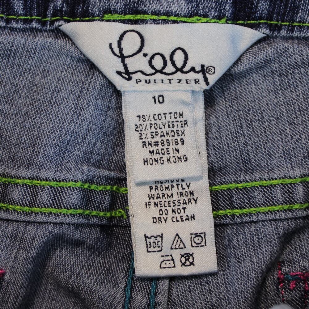 Vintage Lilly Pulitzer Preppy Stretch Jeans Womens 10 - Picture 3 of 7
